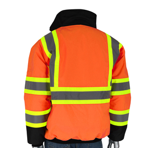 Vêtements de travail d'hiver personnalisés en usine veste de sécurité réfléchissante haute visibilité vêtements d'hiver imperméables personnalisés - Product Image 5