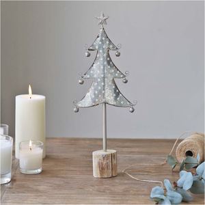 ดาวอลูมิเนียมสีเงินบนฐานไม้อ่อนตกแต่งคริสต์มาสแรงบันดาลใจที่ดีงามสำหรับปาร์ตี้ที่บ้านแขวนปีใหม่คริสต์มาสปาร์ตี้ - Product Image 4