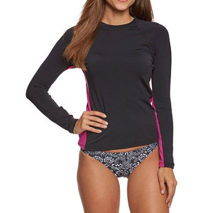 Custom Private Label Plain Dyed <b>Women</b> <b>Rash</b> <b>Guard</b> For Sale OEM Design Lightweight <b>Women</b> <b>Rash</b> <b>Guard</b> for Gym Training - Product Image 1