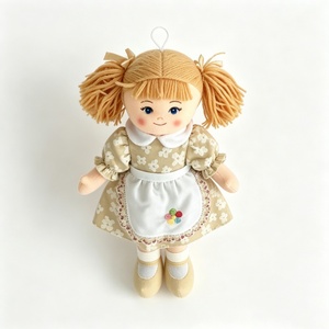 customized fabric plush <b>doll</b> ornament,stuffed girls,Mini hanging rag <b>doll</b>,blonde pigtail cloth <b>doll</b>,floral dress apron <b>doll</b> - Product Image 6