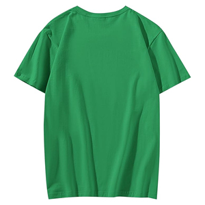 เสื้อยืดคอกลมแขนสั้นผ้าฝ้ายแท้ 100% สำหรับผู้ชายไซส์ใหญ่ ทรงหลวม ระบายอากาศได้ดี ไม่เป็นขุย แบบเรียบ  รับสั่งทำ - Product Image 4