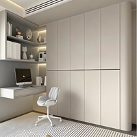 Armoires en bois modernes sur mesure avec bureaux et bibliothèques pour la chambre à coucher, meubles pour la maison, l'hôtel, la villa