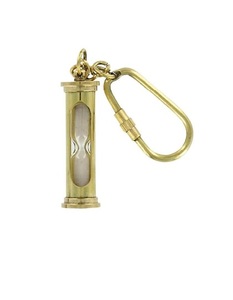 Porte-clés moderne en forme de minuterie en bon état fini avec un porte-clés en laiton de qualité d'exportation aux prix de gros - Product Image 1