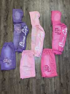 Custom Tracksuits for Men Double <b>Zip</b> up Hoodie and <b>Short</b> Set Cotton French Terry Men's Two Piece Outfit Hoodies and Jogger Sets - Product Image 3