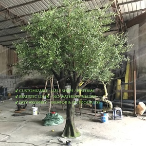 Hot bán lớn nhân tạo Cây Ô Liu thanh lịch cho UV kháng sinh thái thân thiện nhựa thực tế nhà máy trang trí nội thất trong nhà & Ngoài trời không gian - Product Image 3
