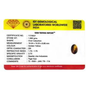 พลอยไทเกอร์อายธรรมชาติทรงรีขนาด 9.4 กะรัต ขัดเงา สีน้ำตาล พร้อมพลอยลาริมาร์ มูนสโตน เทอร์ควอยซ์ และโอปอลหลากสี - Product Image 4