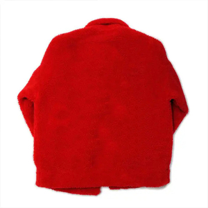OEM Custom Logo Heavy Polar Sherpa <b>Fleece</b> Oversized Zip up Lined Sherpa Outdoor <b>Jacket</b> - Product Image 4