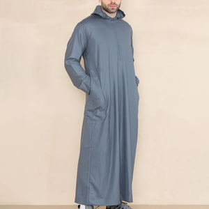 Hombres jubah Venta al por mayor marroquí jubbahThobe conjunto para hombres Ropa islámica para hombres Vestido árabe para hombres Ramadán - Product Image 4