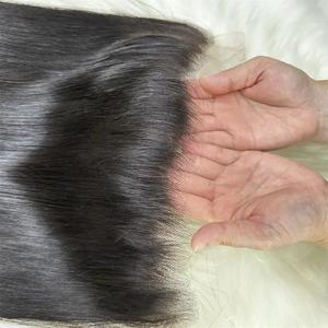 Cabello indio crudo alineado con cutícula 5/5 HD Pelucas rizadas frontales de encaje sin pegamento Extensiones de cabello humano - Product Image 1