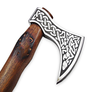 ขวานตั้งแคมป์ทำด้วยมือพร้อมด้ามไม้ - Product Image 4