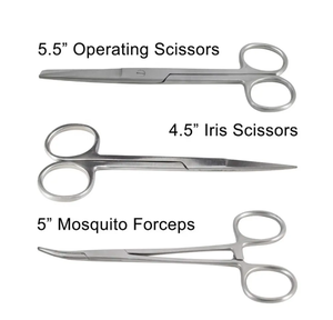 Kit de instrumentos de acero de fuente de alimentación Manual Ariston para práctica de sutura de estudiantes de enfermería veterinaria Kit de puntadas quirúrgicas - Product Image 5