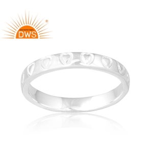 Nueva tendencia, anillo de banda de Plata de Ley 925, joyería de diseño personalizado para mujer, regalo para ella. Fiestas, Ocasiones, Fastivales - Product Image 1