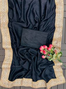 Beautiful Pure Bright <b>Organza</b> <b>Silk</b> Sarees with Sequins Embroidery Work Traditional Style for Party Wear - Product Image 5