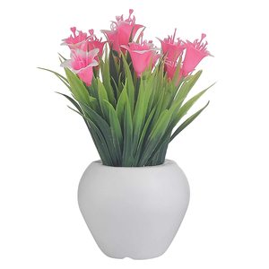 Decoración Floral hecha a mano para mesa de boda, centro de mesa de rosas blancas artificiales, flor para hotel - Product Image 5