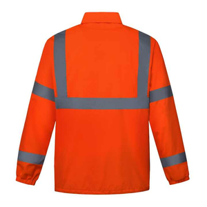 Chaqueta Unisex de Poliéster Impermeable, Transpirable y Reflectante de Alta Visibilidad con Diseño de Logotipo Personalizado - Product Image 3