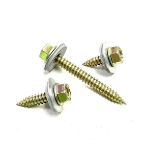 สกรูหัวหกเหลี่ยมชนิด AB แบบไต้หวันสลักเกลียวสังกะสีเชื่อมสีเหลือง - Product Image 3