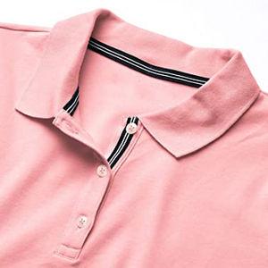 Polos de mujer OEM al por mayor algodón personalizado de alta calidad logotipo bordado tejido estampado cuello patrón polo - Product Image 5