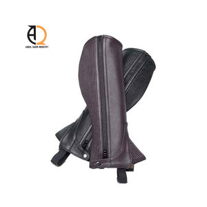 High Quality Cow Leather English Style Men's Half Chaps for Horse Riding with Custom <b>Color</b> horse riding - Product Image 5