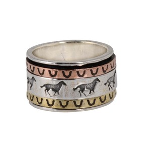 Wholesale 925 Sterling Silver <b>Spinner</b> <b>Ring</b> Luxury Handmade Fine Jewelry with Brass Band Meditation Gift for <b>Men</b> and Women - Product Image 3