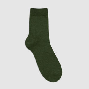 Chaussettes en coton pour hommes - Chaussettes habillées en tricot respirantes et épaisses ODM décontractées pour affaires avec motif uni - Uni MC029 - Product Image 4