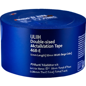 ULITH เทปติดตั้งสองหน้า 468/E ยาว 10 ม. กว้าง 50 มม. สีเบจ หนา 0.08 มม. รวม 6 แพ็ค - Product Image 3