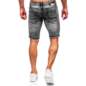 Custom Breathable Denim <b>Shorts</b> for <b>Men</b> Silk Screen Printed Jean <b>Shorts</b> for Streetwear Casual & Summer Denim <b>Shorts</b> - Product Image 4