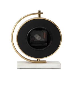 Marbellic, reloj de mesa de aluminio dorado, reloj de mesa, regalo para hijo, artículo de decoración del hogar, reloj de mesa pequeño de latón de Calvin handcraft - Product Image 2