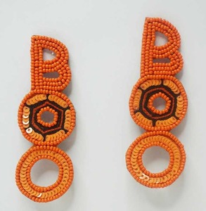 Trending Hot Sales Multi-colour butterfly Earrings Jewelry Orange Earrings with Embroidery Design Popular Fashionable - Product Image 4