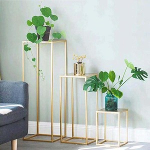 Vintage New Arrival Hot <b>Sale</b> Metal <b>Flower</b> Stand Indoor Potted Planter <b>Vase</b> Stand <b>for</b> Wedding Decoration Home Decorate Black - Product Image 6