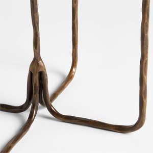 Bougeoir en laiton antique - Product Image 3