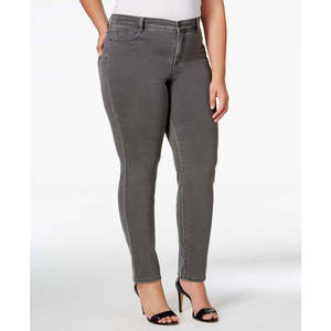 Jeans grigi casual da donna Style & Co, taglie forti, con controllo pancia e design slim-fit, taglia 18W - Product Image 1