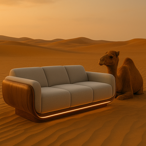 Sofá Seccional Modular Moderno Convertible en Sillón Reclinable, Comprimido al Vacío, Tapizado, para Sala de Estar de Apartamento o Villa - Product Image 4