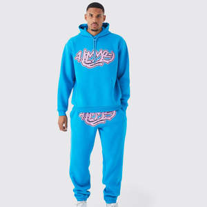 Survêtement épais 100% coton de haute qualité d'usine Survêtements de sérigraphie évasés empilés à la mode - Product Image 1