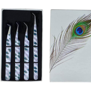 Nuevo Diseño de Pinzas para Extensión de Pestañas de Acero Inoxidable con Recubrimiento Anti-Magnético, Juego Profesional de Precisión con Punta Curva Disponible - Product Image 6