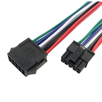 Rangkaian Kabel Pigtail Konektor MX3.0 Custom Micro-Fit 3.0 dengan Kabel Molex 4 8 10 12 16 22 24 Sirkuit dan Konektor 2*2 2*5 2*10 2*14 Pin