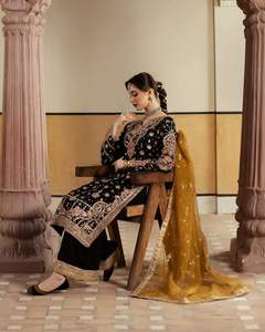 ชุดสูทซาลวาร์คาเมซปักลายแฟชั่นมินิมอลสำหรับผู้หญิงใส่ในงานแต่งงานและงานปาร์ตี้หรูหรามีจำหน่ายในราคาที่ดีที่สุด - Product Image 5