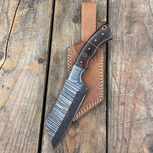 Cuchillo de Supervivencia Hecho a Mano de Acero de Damasco con Mango Ergonómico para Acampar, Caminar, Cocinar y Tareas Diarias - Product Image 3