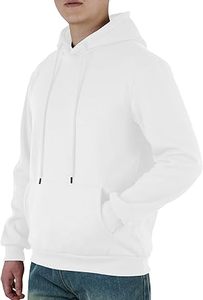 Sudaderas con capucha informales de invierno para hombre, ropa de moda de Color sólido, ajuste Regular 100% algodón, respetuoso con el medio ambiente, secado rápido, transpirable - Product Image 3
