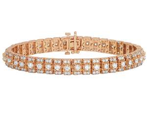 Minimalist Design Luxury Hand <b>Crafted</b> Round Moissanite Diamond Studded In 925 Silver Classic Bracelet For Her - Product Image 1