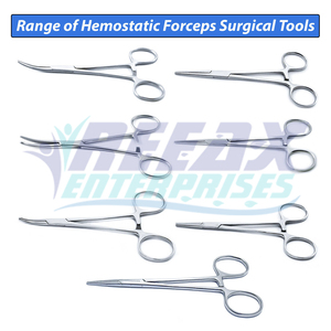 REEAX ENTERPRISES Instrumentos Quirúrgicos Pinzas Hemostáticas Abrazaderas de Arteria de Bloqueo Alicates Curvos Rectos Base de Herramientas Quirúrgicas - Product Image 2
