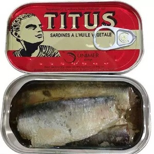 Sardines en conserve casher 125g, régulières, à l'huile de soja, sauce tomate, sardines en conserve au piment - Product Image 2