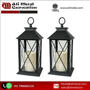 Modern Wood Candle Holder <b>Lantern</b> with Natural Frame Design for Everyday and <b>Christmas</b> Decorative Additions - Product Image 5
