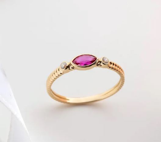 Super quality marquise ruby ring for Wedding ruby ring at best price marquise ruby ring for india exporter