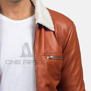 แจ็กเก็ตหนัง100% สำหรับผู้ชาย, เสื้อแจ็กเก็ตหนังแฟชั่นสตรีทสำหรับฤดูหนาวดีไซน์ใหม่2025ดีที่สุด - Product Image 5