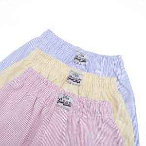 Plage Streetwear Shorts Pastel Rayé Oxford Tissu pour Hommes Femmes Respirant Impression Broderie Sur Mesure Vietnam Haute Qualité - Product Image 4