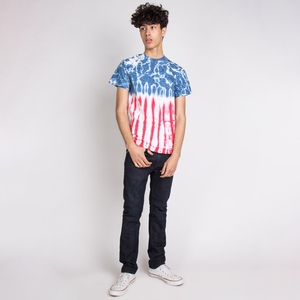Venta al por mayor personalizado Tie Dye impreso camiseta personalizada de alta calidad camisetas de hombro caído camisetas para hombres - Product Image 5
