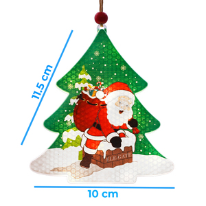 Pendentif lumineux LED durable en forme de bonhomme de neige, alimenté par piles, pour la décoration de la maison, fournitures de fête, cadeau en plastique - Product Image 6