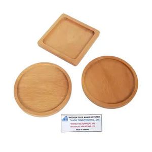 Article chaud 2025 Logo personnalisé Nouveau design Sous-verres gravés en bois pour boissons du fabricant du Vietnam - Product Image 6