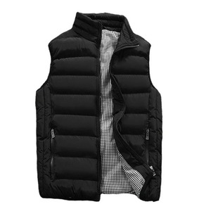 Women's High Street Winter Jacket Casual <b>Coat</b> with Stand Collar Cotton Windproof Vest Thick Gilet - Product Image 4