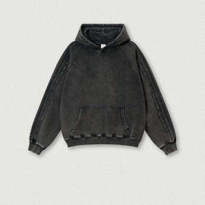 เสื้อฮู้ดผ้าเกล็ดปลาเทอร์รี่ไซส์ใหญ่พิเศษเสื้อผ้าแนวสตรีทซักได้สำหรับ400gsm วินเทจ - Product Image 1